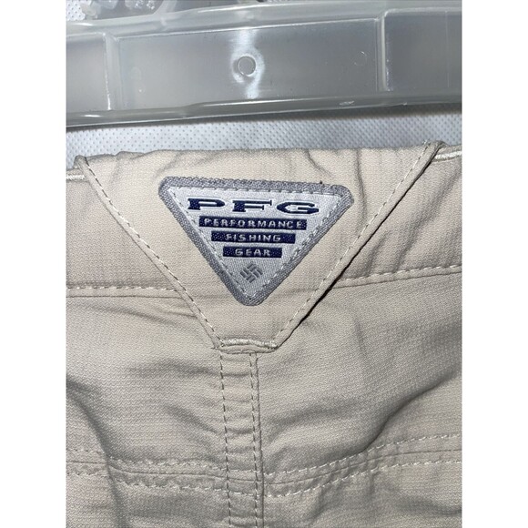 Columbia PFG Omni-Shade Cargo Zip Off Pants Shorts Size L Beige Women - Picture 9 of 12